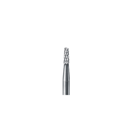 Straight Fissure Burs | Cylinder Shape, featuring a crosscut design for efficient enamel and dentine preparation.