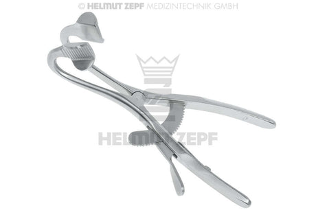Professional Dental Mouth Gag by Helmut Zepf, stainless steel instrument for oral surgical procedures