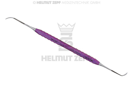 Helmut Zepf stiller sinus elevator double-ended dental instrument with purple handle for lateral sinus lift procedures
