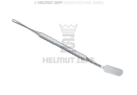 Pritchard raspatory by Helmut Zepf – double-ended stainless steel surgical instrument for periosteal elevation and bone surface preparation