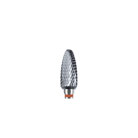 Crown and Bridge Dental Bur Collection tapered carbide bur with fine crosscut flutes for precise tooth reduction in fixed prosthodontics