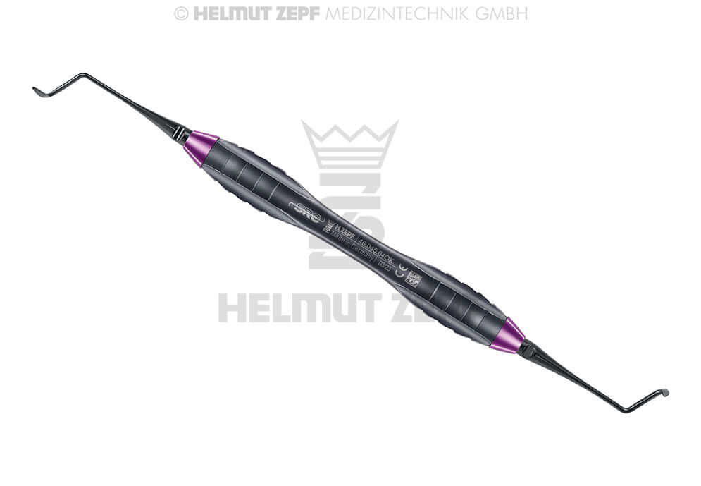 Subperiosteal Recession Coverage SRC Instruments double-ended surgical tool by Helmut Zepf for gingival recession treatment