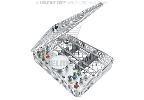 3D one step augmentation set by Dr. Giesenhagen surgical kit with precision instruments in sterilization tray
