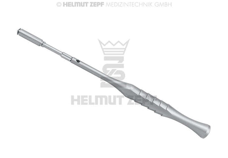 ZEPF bone scraper by Helmut Zepf – precision autogenous bone harvesting instrument for dental implantology and periodontal surgery