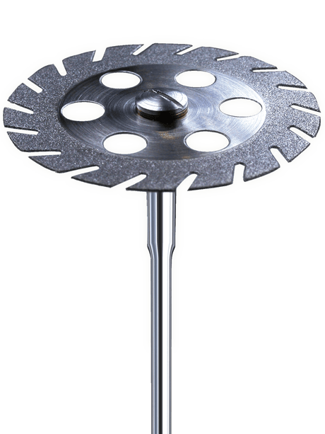 911PS for Plaster Model diamond-coated perforated circular saw for precise dry plaster cutting in dental labs