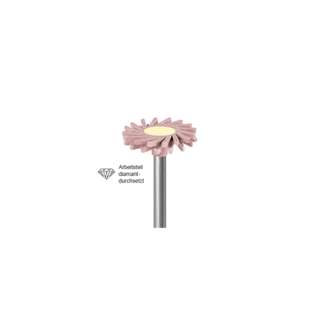 2 Step Diamond Interspersed Polishers for Composites by Busch - pink dental disc polisher