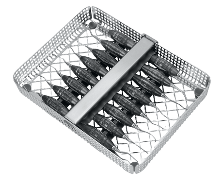 Dental Hygiene Instrument Collection by Helmut Zepf in sterilization tray, precision periodontal tools for scaling and root planing