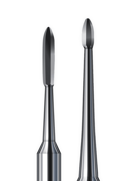 Busch LongLife PERIO-PRO Periodontal Burs precision tip comparison for root surface cleaning in periodontal therapy