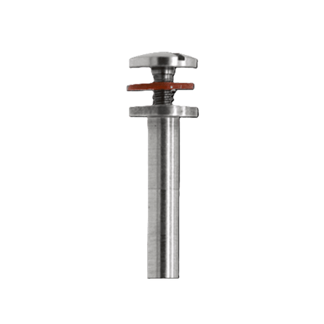 Busch HP Dental Mandrel with screw clamp for secure disc holding in clinical and laboratory use