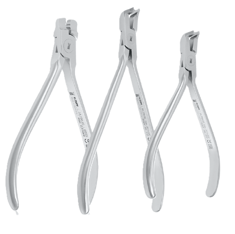 Orthodontic Instrument Collection ZEPF OrthoMaster stainless steel bracket removing pliers set, 3 precision orthodontic pliers