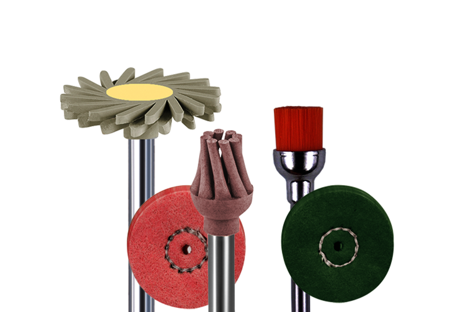 Busch Dental Polisher collection featuring rotary brushes and polishing instruments precision-engineered in Germany for dental care