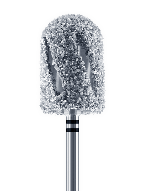DiaTWISTER Dental Lab Bur by Busch with coarse diamond grit cylinder head for precise acrylic and plaster work in dental labs