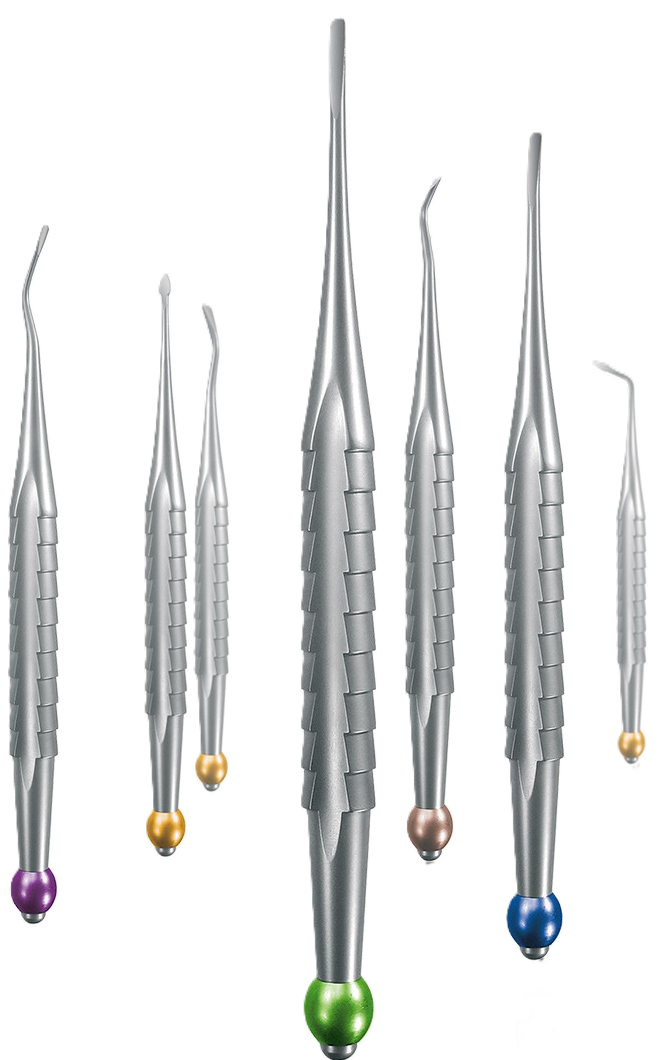 Root Tip Elevator - X-Tool Set complete collection for atraumatic dental extractions by Helmut Zepf