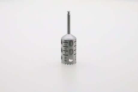 Trephine - Inside Ø 10.0 mm, Sheath 2.35 mm x 30 mm Lg, 19 Teeth Graduation 7/10/13/16 | Helmut Zepf No. 08.910.12