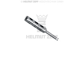 dental trephine bur 4.3mm Helmut Zepf 11 teeth sheath 2.35mm x 30mm grading 7/10/13/16 No.08.910.06