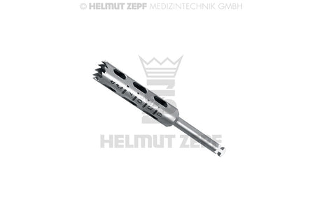 dental trephine bur 4.3mm Helmut Zepf 11 teeth sheath 2.35mm x 30mm grading 7/10/13/16 No.08.910.06