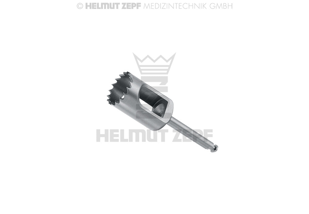Trephines Short Inside Ø 7.5mm 2.35x15mm Dental Surgical Trephine Bur by Helmut Zepf Made in Germany