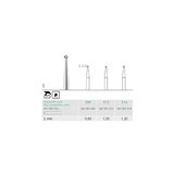 Busch 1 009 HP-SH CENTERING BUR CARBIDE - (Pack of 2) Bur Made in Germany
