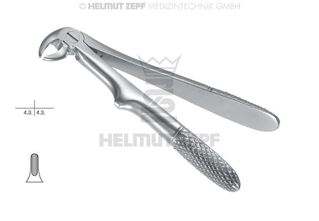 Pediatric Extraction Forceps for Children English Pattern without Spring #13 by Helmut Zepf