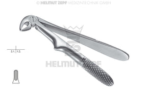 Pediatric extraction forceps for children, English Pattern, No.33, without Spring – Helmut Zepf dental instrument