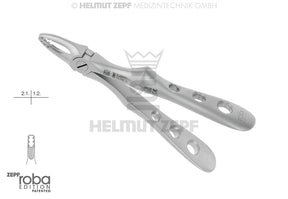 Pediatric extraction forceps English pattern #29 for children Roba Design by Helmut Zepf, stainless steel dental instrument