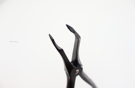 Root Tip Extraction Forceps #45Sb by Helmut Zepf, Onyx-coated, lower jaw, Xcision-Line Rescue-Line 12.045.15ZSTI
