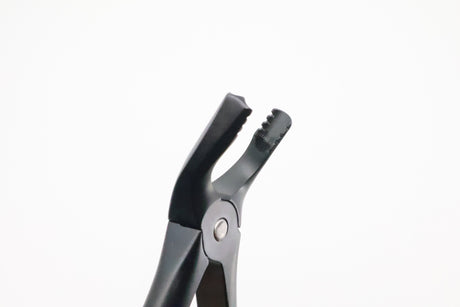 Tip View - Dental Extraction Forceps #17 Modified Roba-Edition Upper Right Molars Xcision-Line Onyx Coating Helmut Zepf