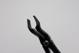 Upper wisdom teeth extraction forceps diamond coated jaws closeup, English Pattern #67A Modified, Onyx Coating by Helmut Zepf