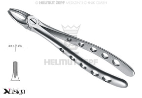 upper incisor canine extraction forceps English pattern #2 Xcision-Line Helmut Zepf 12.002.00Z