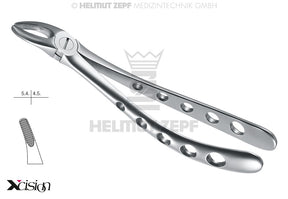 Helmut Zepf upper premolar extraction forceps English pattern #7 Xcision-Line dental instrument No. 12.007.00Z
