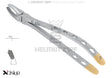 Helmut Zepf #17 diamond coated extraction forceps upper right molars English Pattern Xcision-Line No.12.017.00ZD