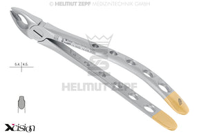 Helmut Zepf diamond coated upper premolar extraction forceps #35A English Pattern Far Reaching Xcision-Line special beaks