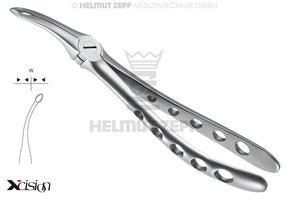 upper roots extraction forceps English pattern #44 Xcision-Line by Helmut Zepf, stainless steel dental instrument