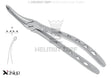 Helmut Zepf #44 upper roots extraction forceps serrated edges, English Pattern Xcision-Line®, No. 12.044.15ZS