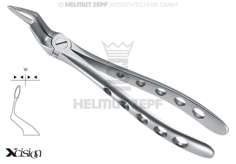 Root Tip Forceps #51Sb Upper Jaw Extraction Forceps Xcision-Line Rescue-Line by Helmut Zepf 12.051.15Z