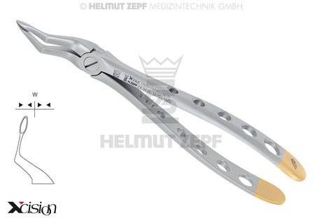 Root Tip Forceps #51Sb Upper Jaw Xcision-Line Diamond Coated Rescue-Line Helmut Zepf 12.051.15ZD