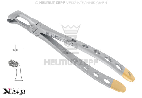 Helmut Zepf #79 diamond coated extraction forceps lower wisdom teeth English Pattern Xcision-Line 12.079.00ZD