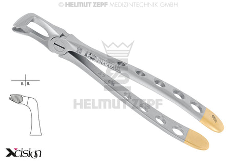 Helmut Zepf lower wisdom teeth extraction forceps diamond coated English Pattern #79 Xcision-Line 12.079.95ZD