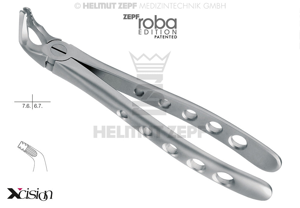 Helmut Zepf 12.221.90Z Extraction Forceps #321 Modified Roba-Edition, lower premolars, Xcision-Line