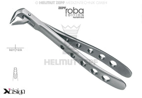 Helmut Zepf #36N Modified lower incisor premolar extraction forceps, English Pattern Roba-Edition Xcision-Line