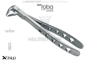 lower incisor premolar extraction forceps English pattern #36M Modified Roba-Edition Xcision-Line Helmut Zepf