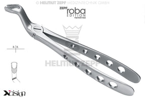 Helmut Zepf upper wisdom teeth extraction forceps #67A Modified English Pattern Roba Edition Xcision-Line