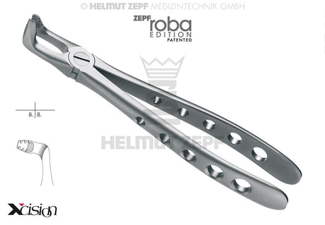 lower wisdom teeth extraction forceps English pattern #79 Modified Roba-Edition Xcision-Line Helmut Zepf 12.279.90Z