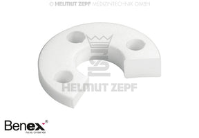 Benex Extraction System White PTFE Support Disc Diagonally Right by Helmut Zepf No. 12.300.16