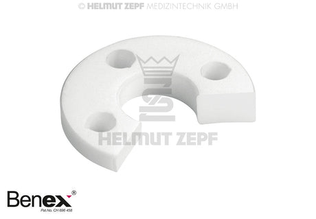 Benex Extraction System White PTFE Support Disc Diagonally Right by Helmut Zepf No. 12.300.16