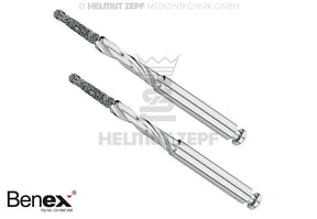 Benex Extraction System Dental Bur 1.6mm Screw, 2-Piece Pack, Helmut Zepf 12.300.30, Compatible with 12.300.60 & 12.300.70