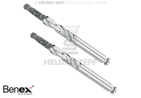 Benex Extraction System Dental Bur Ø2.1mm for Short Fat Screw 12.300.65, 2Pcs Pack – Helmut Zepf 12.300.35