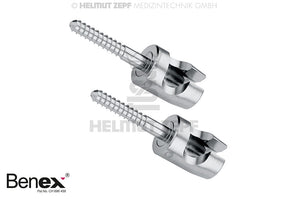 Benex Extraction System Small Screws 10mm 1.6mm Diameter Pair by Helmut Zepf Dental Extraction Tools