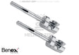 Benex Extraction System Large Screws 16mm 2.1mm Diameter Pair for Atraumatic Tooth Extraction by Helmut Zepf