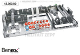 Benex extraction system rack tray by Helmut Zepf No. 12.302.01, organized dental extraction tools